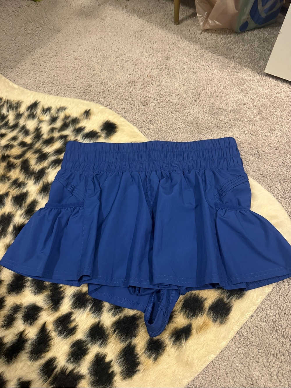 Free people navy get your flirt on shorts S